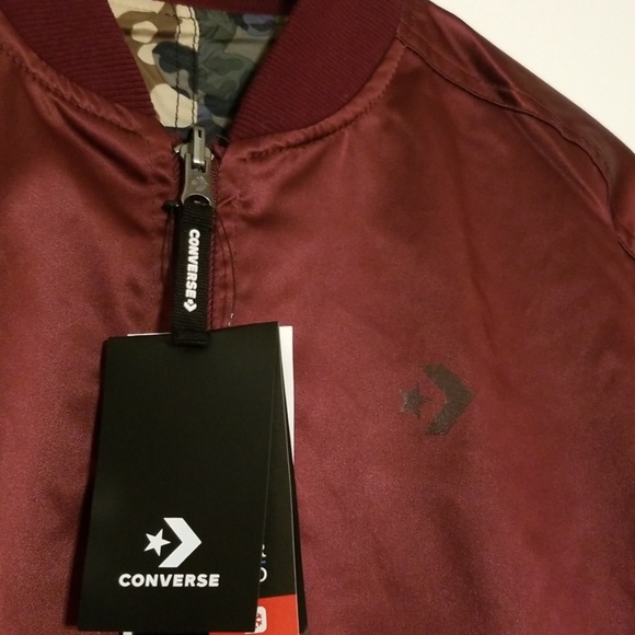 2 FOR 85 Converse Bomber Jacket  Reversible Camo - Picture 6 of 8